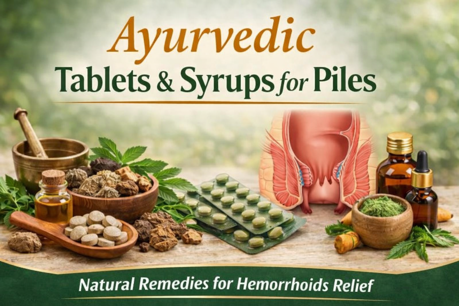 Ayurvedic Tablets & Syrup for Piles